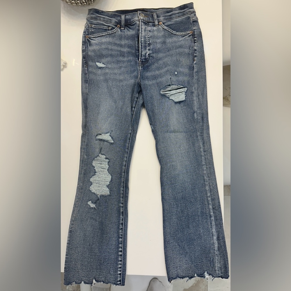 *NWT* Express High Rise Cropped Flare Jeans Size 10R